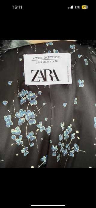 Chaqueta pelo Zara multicolor