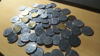Vecchie monete italiane da collezione