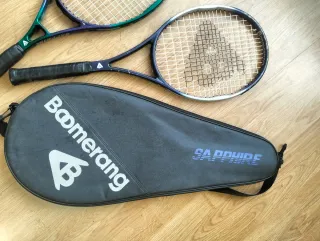 2 Raquetas Tenis Boomerang + Fundas