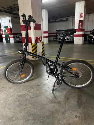 Bicicleta Plegable Negra