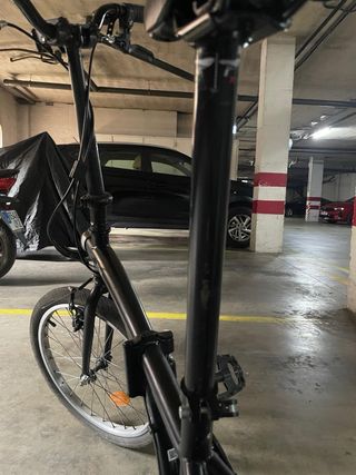 Bicicleta Plegable Negra