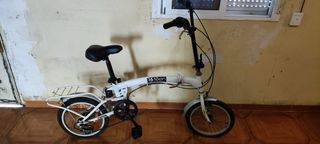 Bicicleta plegable 16 blanca