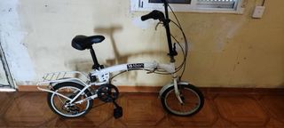 Bicicleta plegable 16 blanca