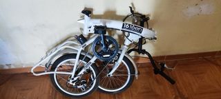 Bicicleta plegable 16 blanca
