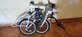 Bicicleta plegable 16 blanca