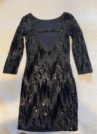 Vestido fiesta lentejuelas Sfera Talla S