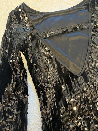 Vestido fiesta lentejuelas Sfera Talla S