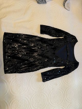 Vestido fiesta lentejuelas Sfera Talla S