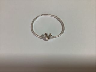 Pulsera Charm Mickey Plata 19