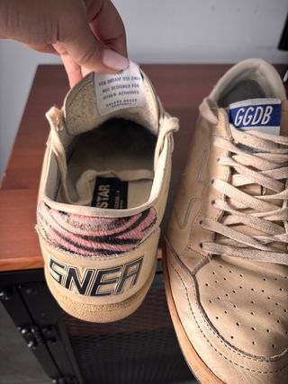 Zapatillas Golden Goose Ball Star Beige/Rosa