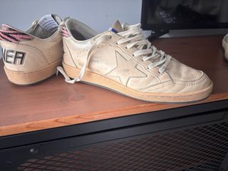 Zapatillas Golden Goose Ball Star Beige/Rosa