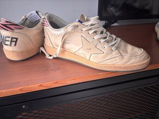 Zapatillas Golden Goose Ball Star Beige/Rosa