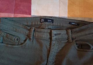 Pantalones Bershka Verde Oliva