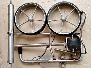 Carro golf aluminio eléctrico sin batería