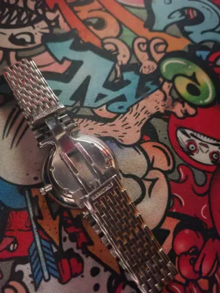 Reloj Longines Plata y Blanco