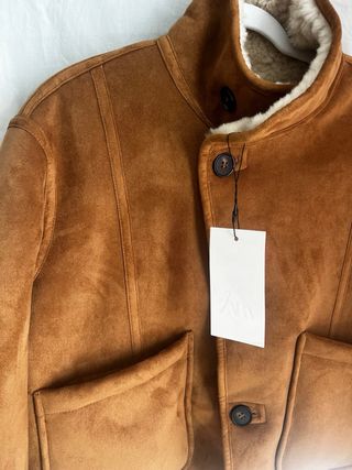 Chaqueta reversible Zara marrón