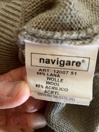 Maglione Navigare 55% Lana Tg M/L Beige