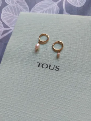 Pendientes Tous Aro Corto Perla Certificado