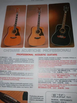 Chitarra 12 corde EKO RIO BRAVO 12 E