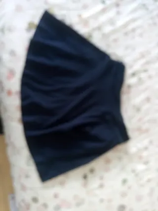 Minifalda pantalón infantil azul