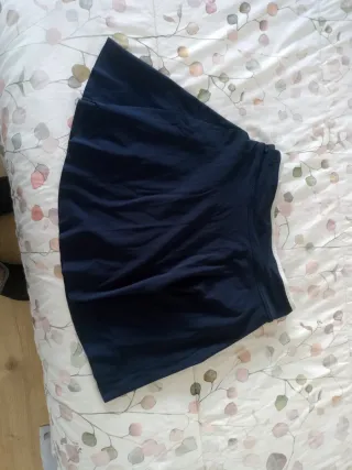 Minifalda pantalón infantil azul