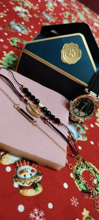 Orologio donna Leschic nero e oro