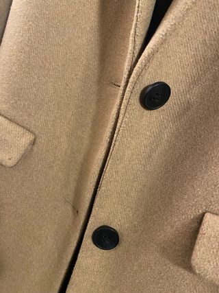 Abrigo elegante Kiabi paño marrón Talla XS/S