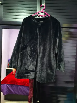 Chaquetón fiesta negro talla única