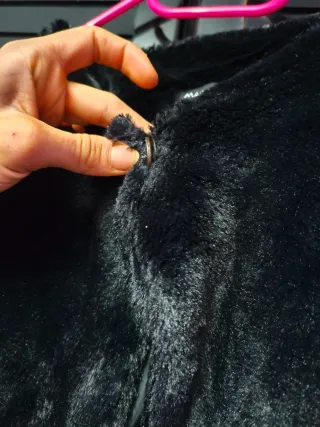 Chaquetón fiesta negro talla única