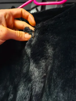 Chaquetón fiesta negro talla única