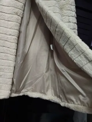 Chaquetón fiesta beige talla única