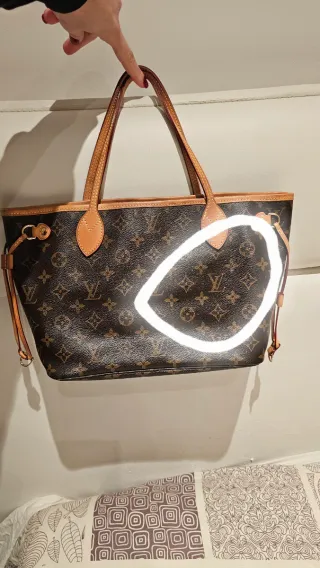 Borsa Louis Vuitton Neverfull PM Marrone