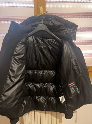 Giubbotto Dsquared2 nero con patch