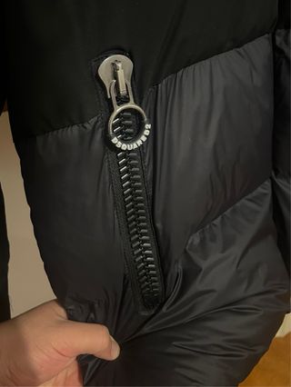 Giubbotto Dsquared2 nero con patch