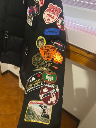 Giubbotto Dsquared2 nero con patch
