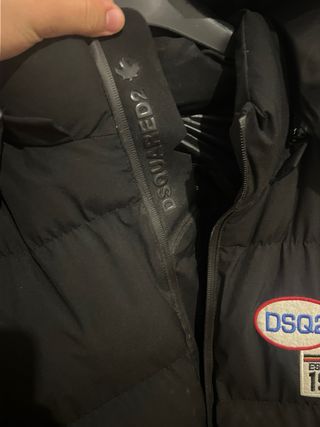 Giubbotto Dsquared2 nero con patch