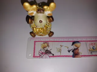 Set 3 Decorazioni Natalizie Oro e Bianco