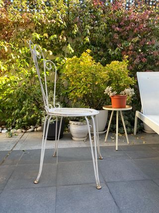 Mesa y 2 sillas forja francesas