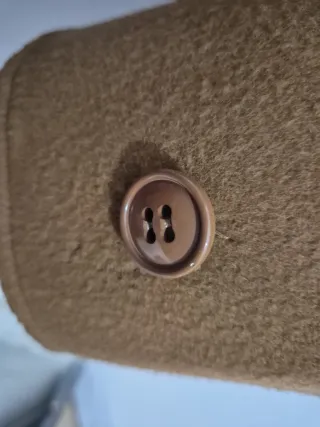 Abrigo Lana Marrón Vintage Mujer Talla 44