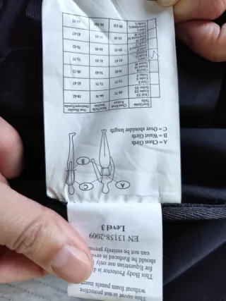 Chaleco protección equitación SMART RIDER