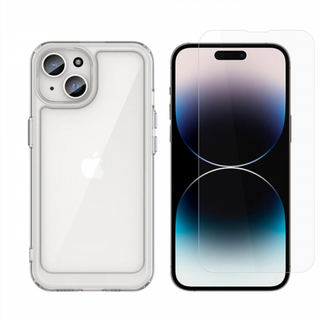Cover e vetro temperato per iPhone 15 Plus
