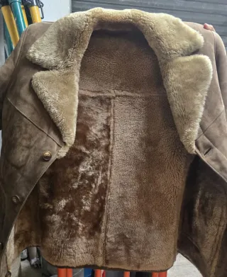 Abrigo de piel vintage mujer