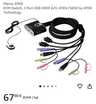 ATEN CS692 KVM HDMI con telecomando 2 metri