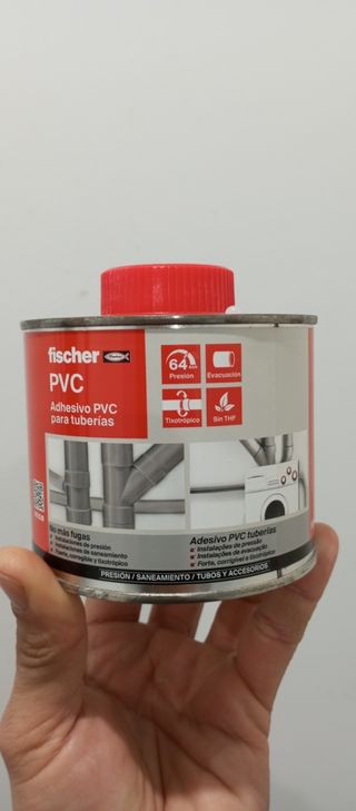 Adhesivo PVC Fischer para tuberías