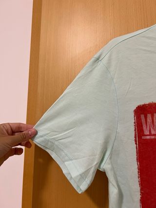 Camiseta azul Bershka