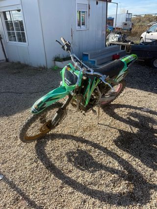 Moto de Cross Verde 250cc