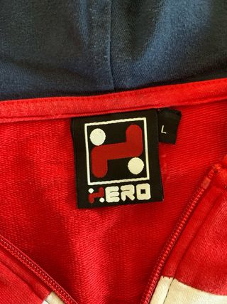 Felpa Hero con zip tg L