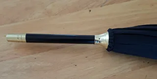 Paragüas Mango Loro Automático Negro