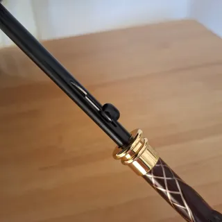 Paragüas Mango Loro Automático Negro