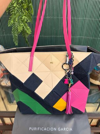 Bolso PG Piel Napa Mod. Origami Multicolor